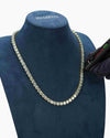 6MM Blue Moissanite Tennis Chain 14K Gold - Yellow Gold