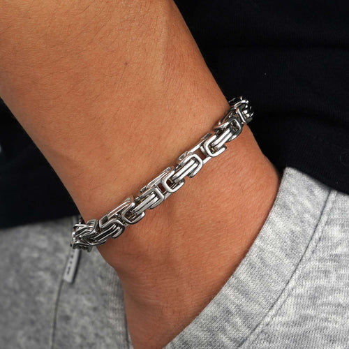6mm byzantine bracelet 14k white gold icecartel model