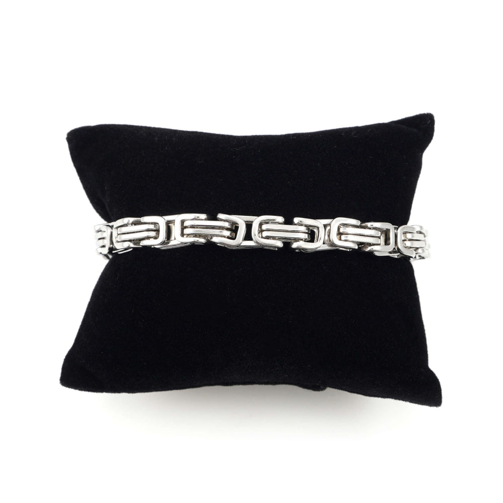 6mm byzantine bracelet 14k white gold icecartel pillow