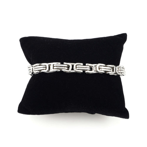 6mm byzantine bracelet 14k white gold icecartel pillow