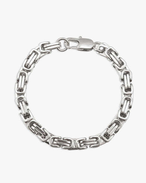 6mm byzantine bracelet silver icecartel px white main