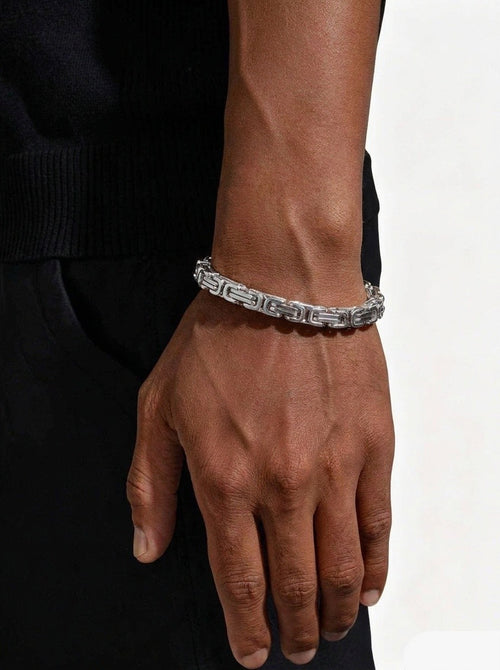 6mm byzantine bracelet silver icecartel px white model new