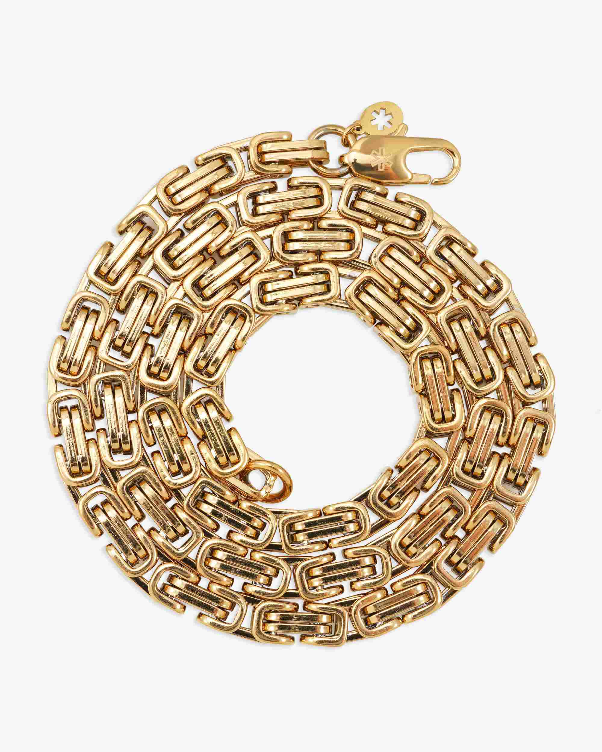 14K ゴールド　チェーン　14金 6MM Byzantine Chain 14K Gold - IceCartel™