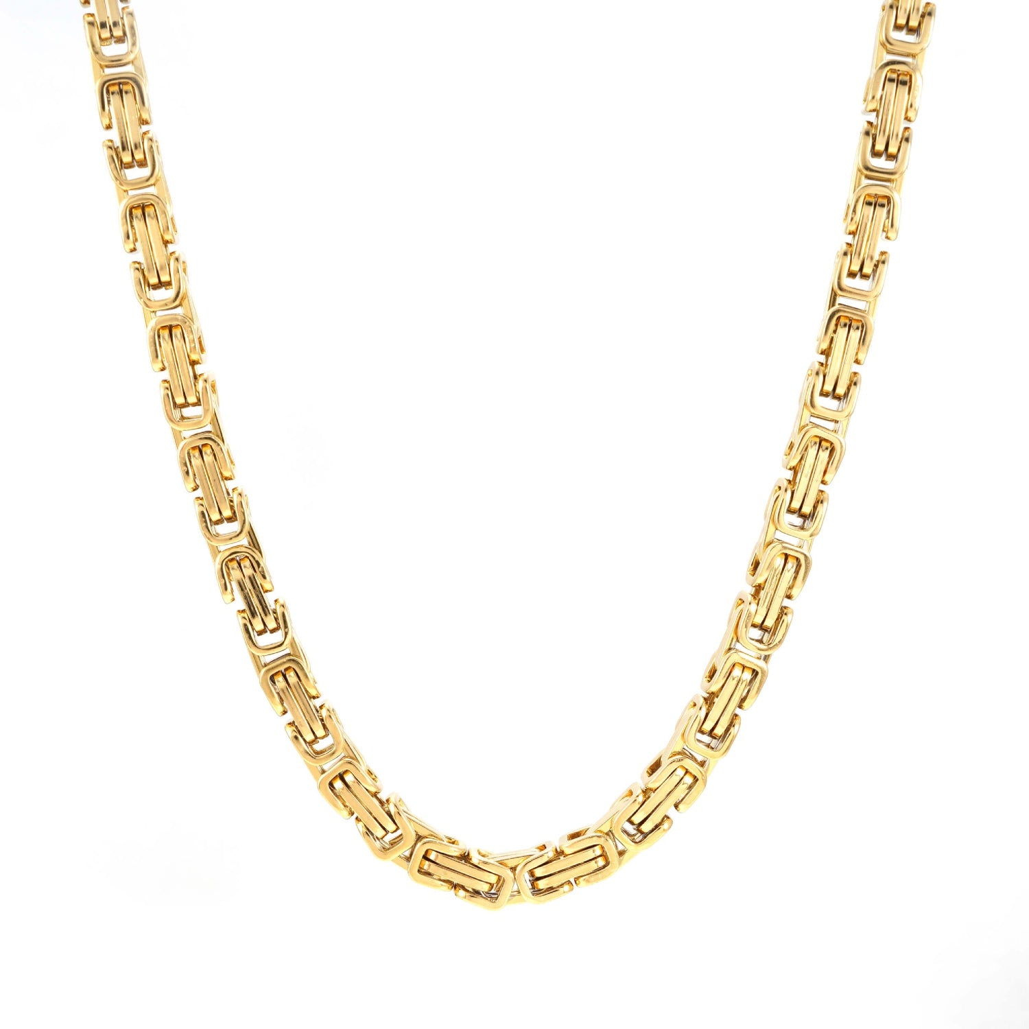 6mm byzantine chain 14k yellow gold icecartel main