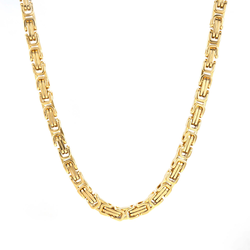 6mm byzantine chain 14k yellow gold icecartel main
