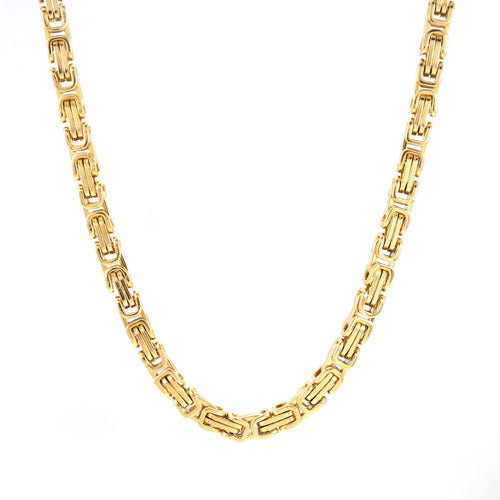6mm byzantine chain 14k yellow gold icecartel main
