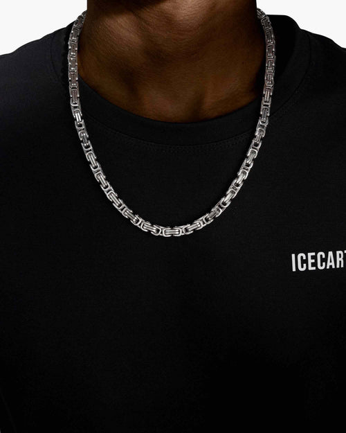 6mm byzantine chain silver icecartel model