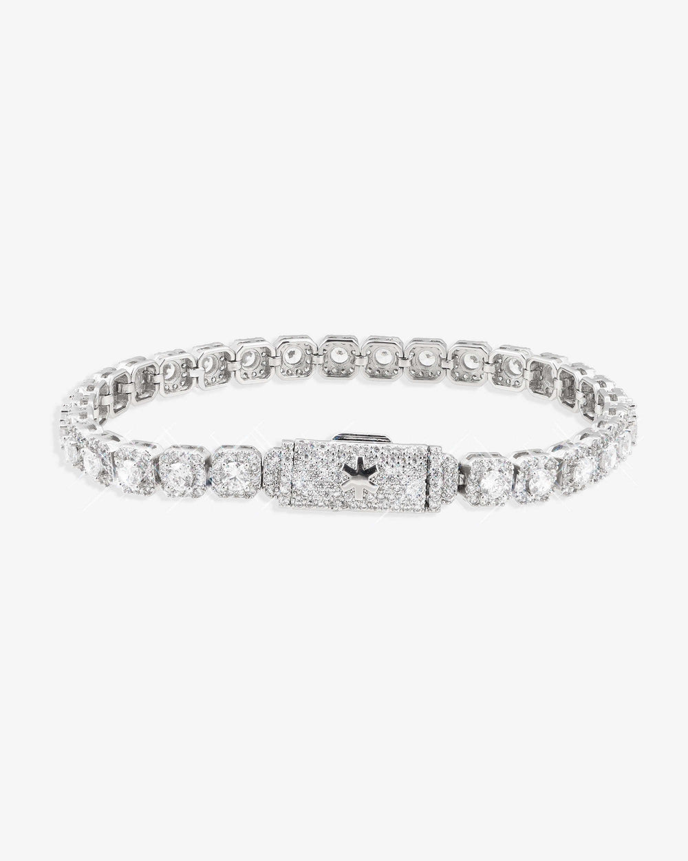 6mm clustered tennis bracelet 14k gold icecartel px main new lock
