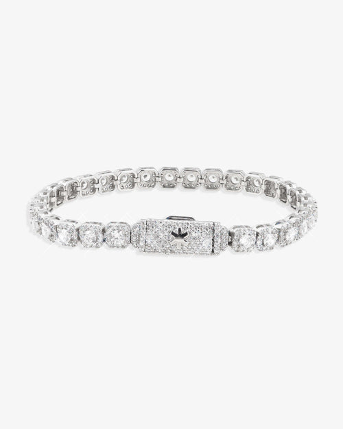 6mm clustered tennis bracelet 14k gold icecartel px main new lock