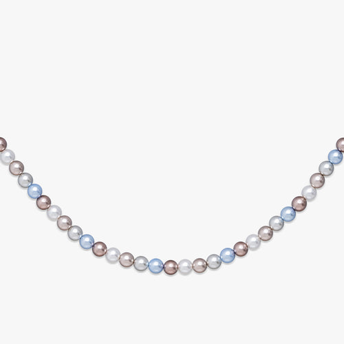 Collier de perles colorées de 6 mm