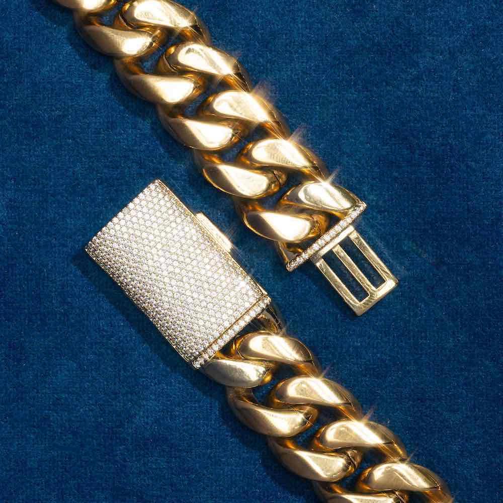 6mm cuban link chain yellow gold