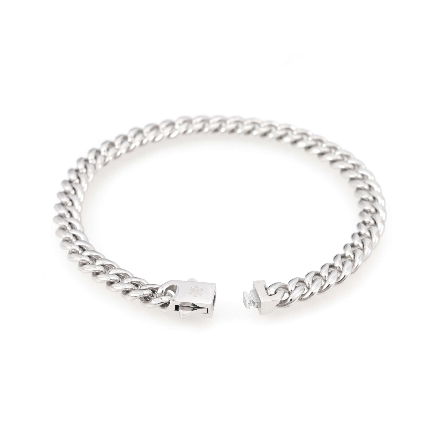 6mm cuban link bracelet 14k white gold icecartel o