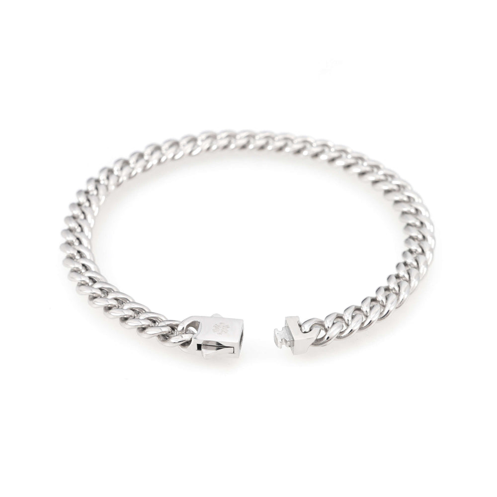 6mm cuban link bracelet 14k white gold icecartel o