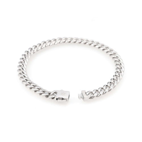 6mm cuban link bracelet 14k white gold icecartel o