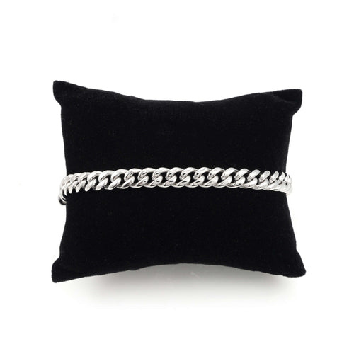 6mm cuban link bracelet 14k white gold icecartel pillow