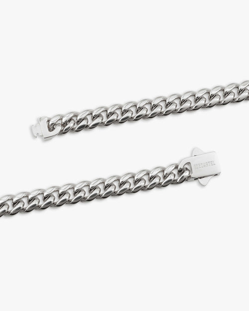 6mm cuban link chain 14k white gold icecartel clasp new