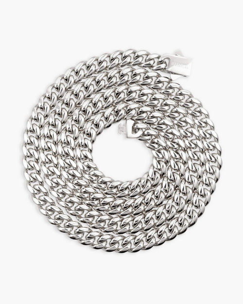 6mm cuban link chain 14k white gold icecartel top new