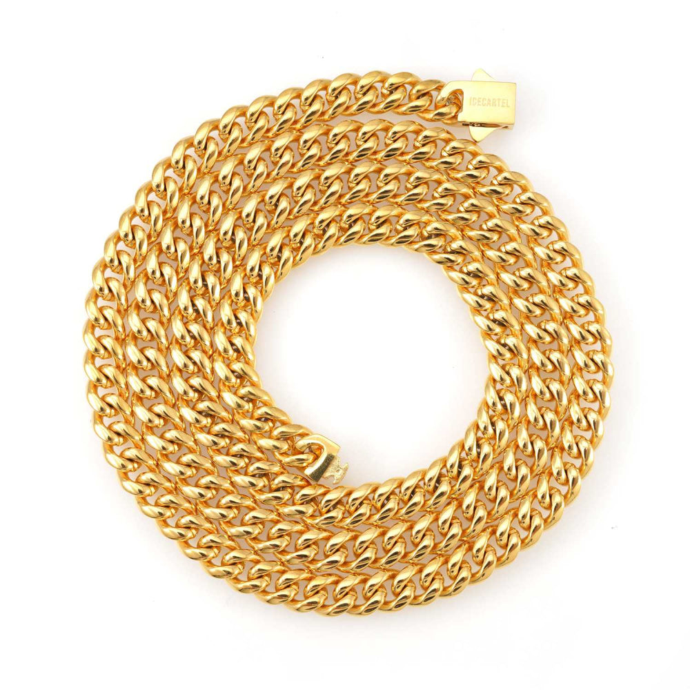 6mm cuban link chain 14k yellow gold icecartel up