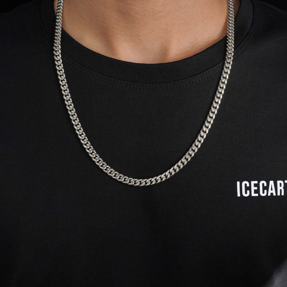 6mm cuban link chain 925 silver icecartel model
