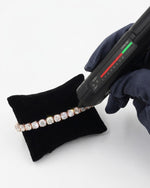 6MM Moissanite Clustered Tennis Bracelet 14K Gold - Rose Gold