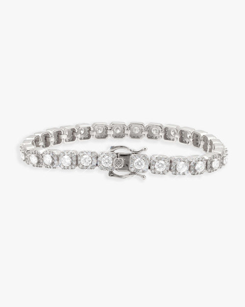 6mm moissanite clustered tennis bracelet 14k gold icecartel new px shoot white back