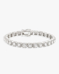 6mm moissanite clustered tennis bracelet 14k gold icecartel new px shoot white main