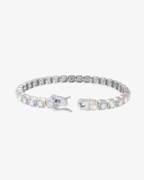 6mm moissanite clustered tennis bracelet 14k gold icecartel new px shoot white new clasp