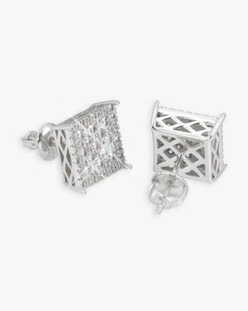 Moissanite Leaf 925 Sterling Silver Earrings main image 1