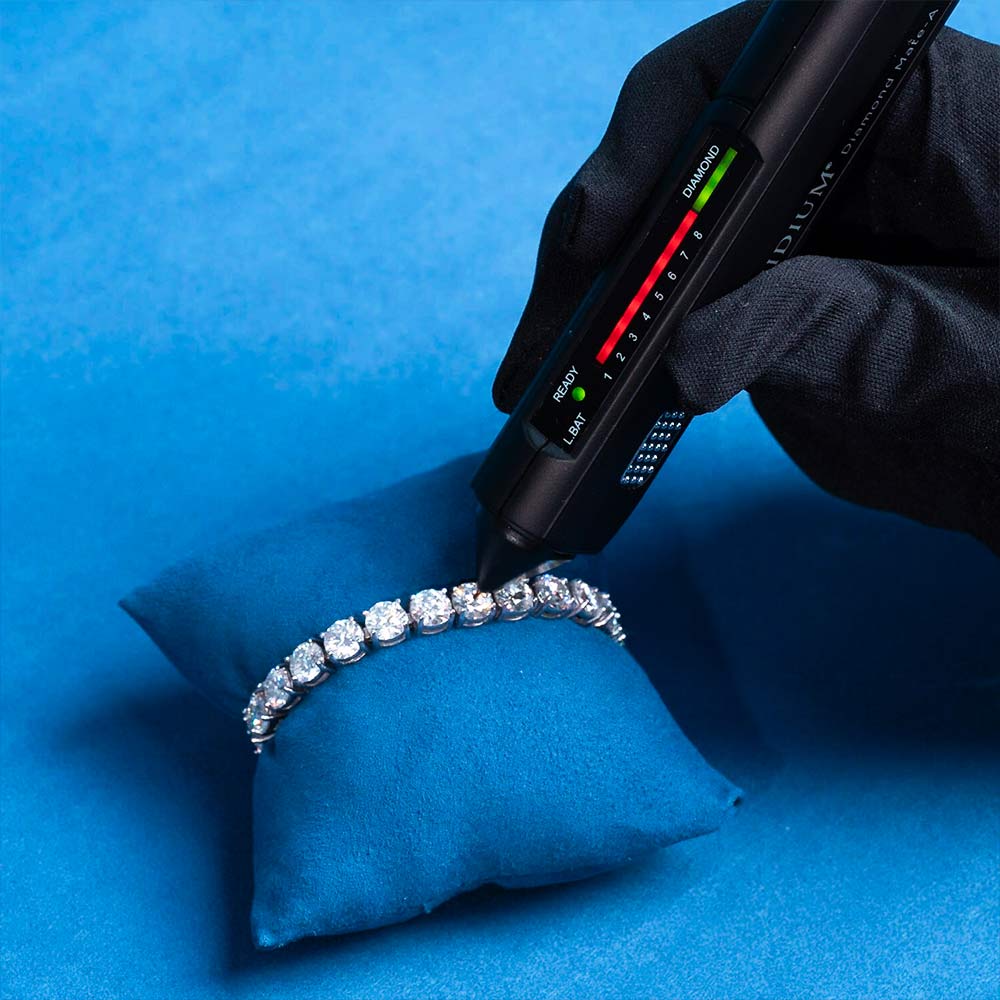 6mm moissanite tennis bracelet diamond tester