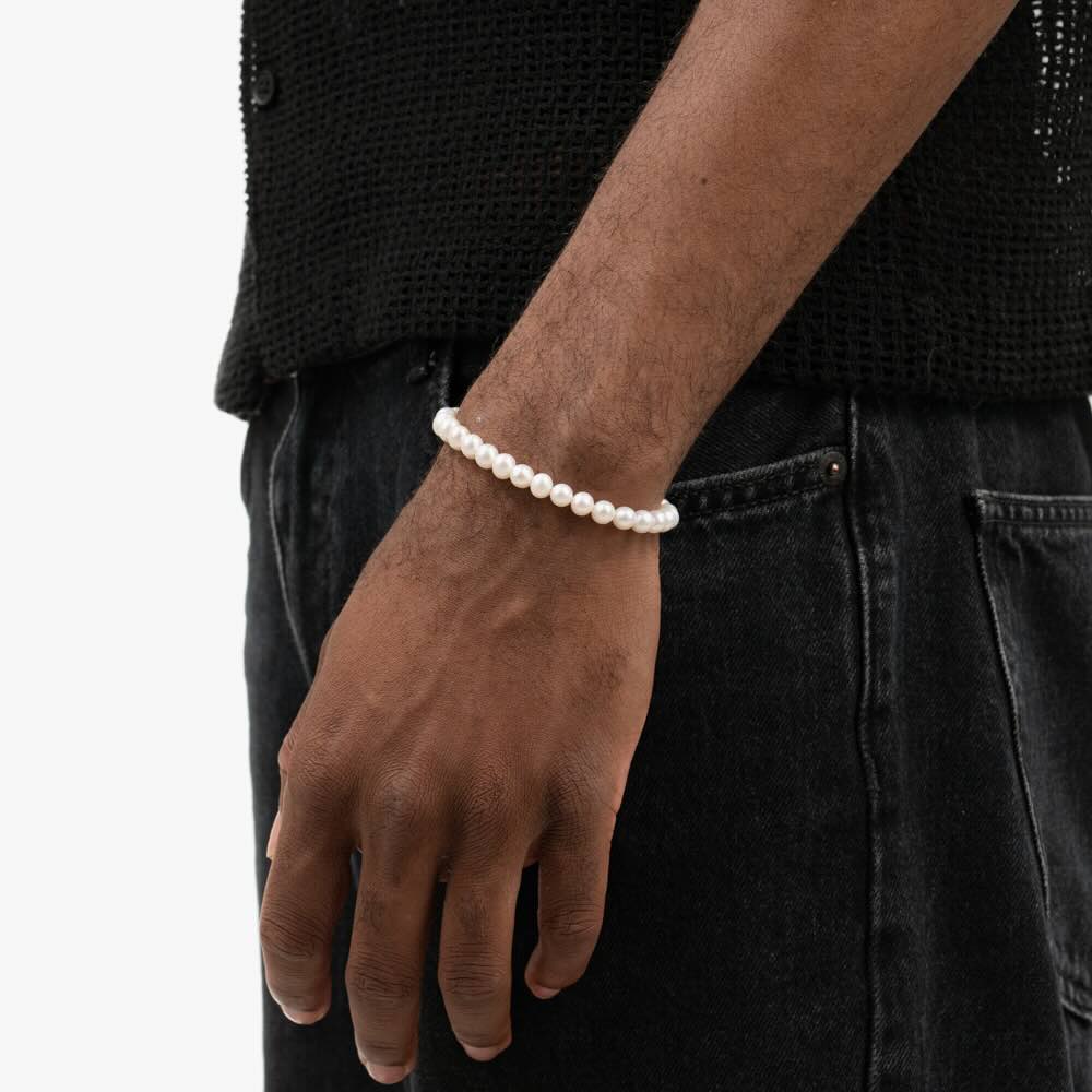 6mm oval pearl bracelet model