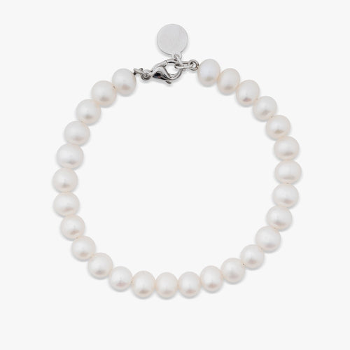 6mm oval pearl bracelet