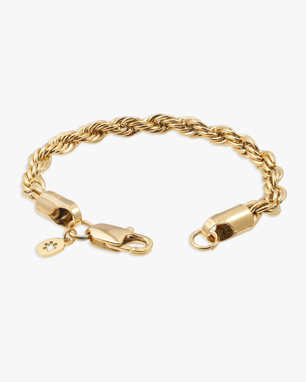6mm rope bracelet 14k gold icecartel lock