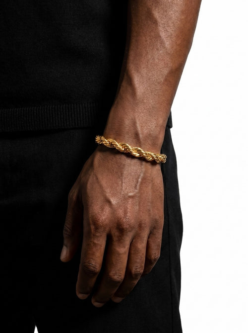 6mm rope bracelet 14k gold icecartel model new