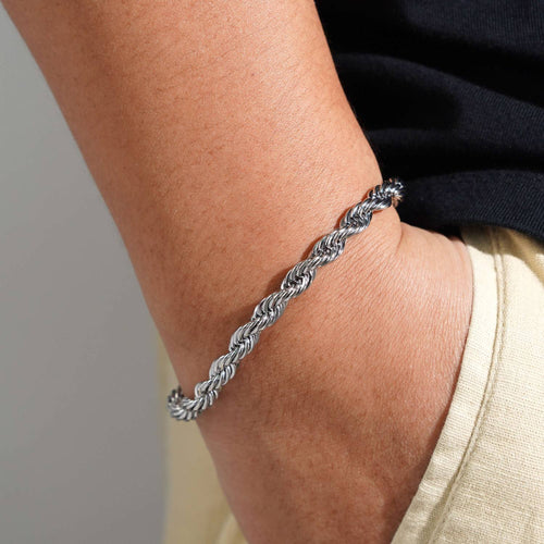 6mm rope bracelet 14k white gold icecartel model