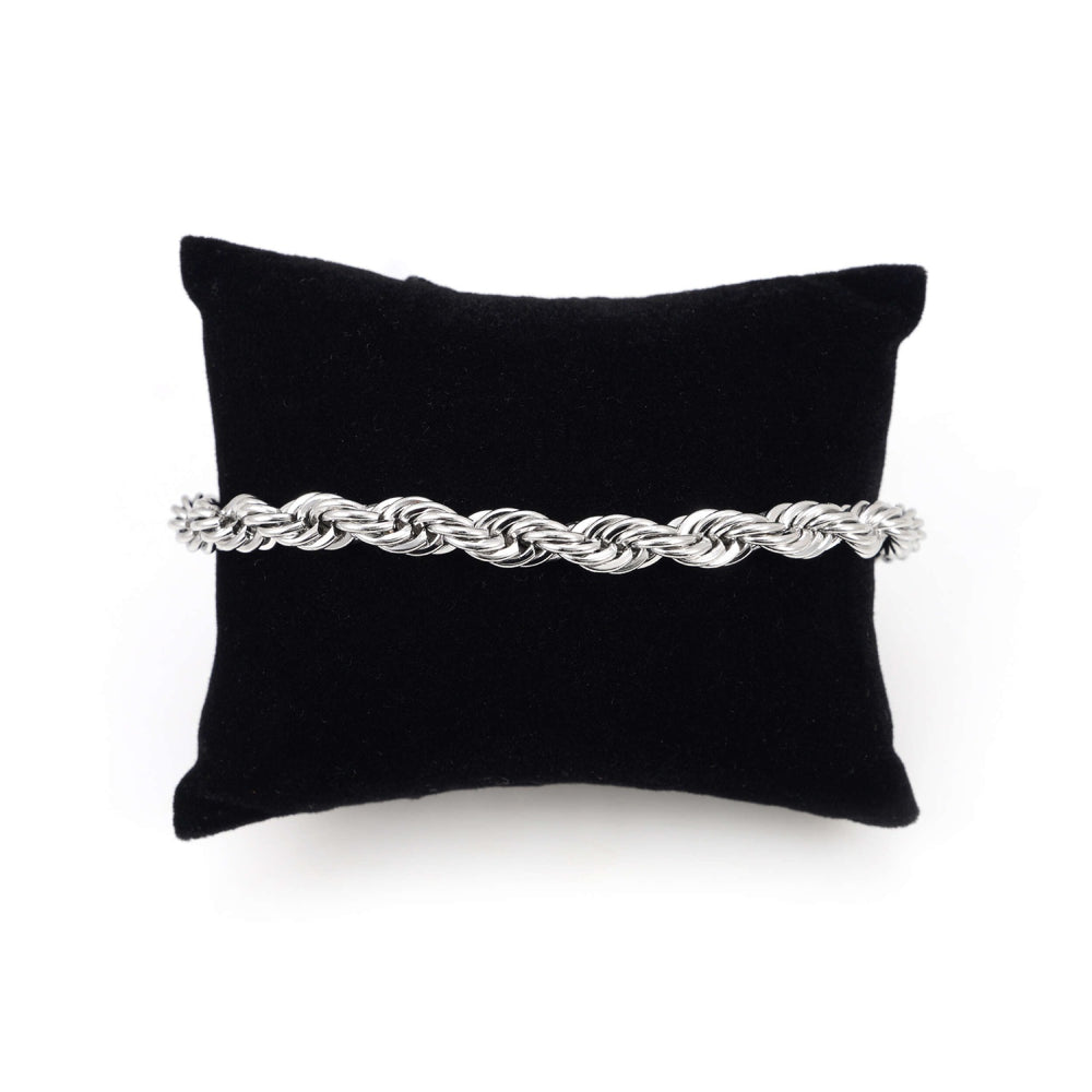 6mm rope bracelet 14k white gold icecartel pillow