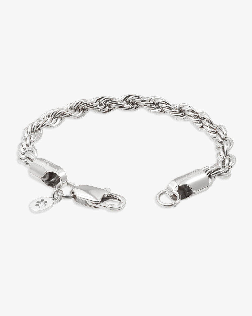 6mm rope bracelet silver icecartel lock