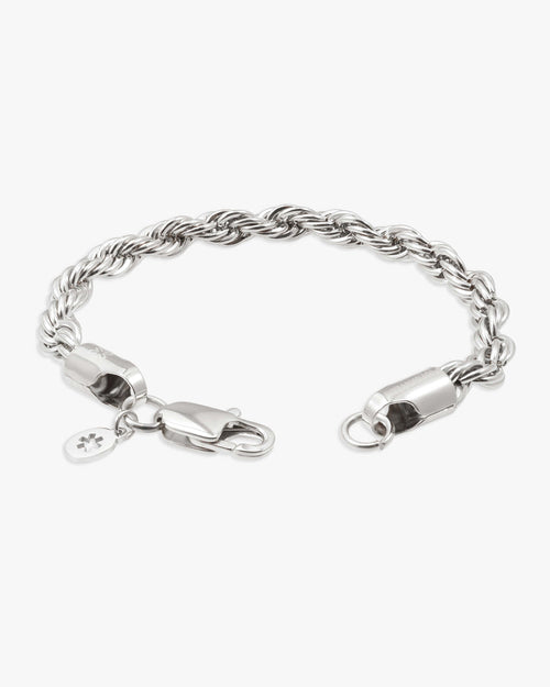 6mm rope bracelet silver icecartel lock