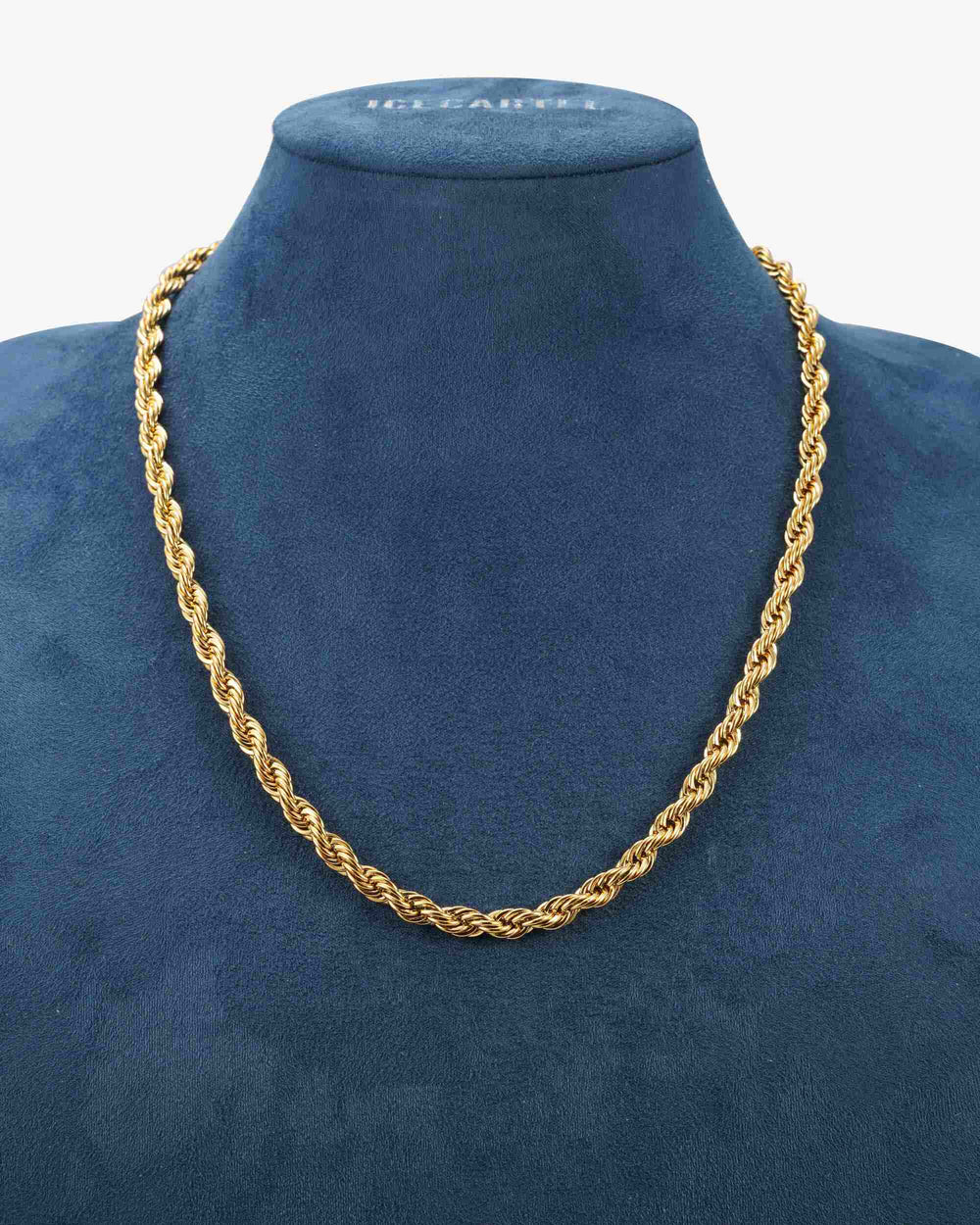 6mm rope chain 14k gold icecartel display