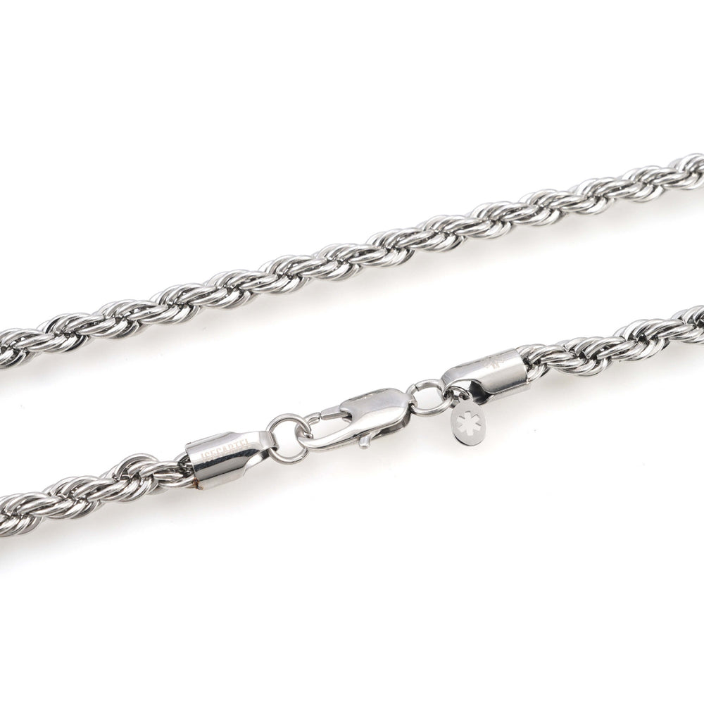 6mm rope chain 14k white gold icecartel lock