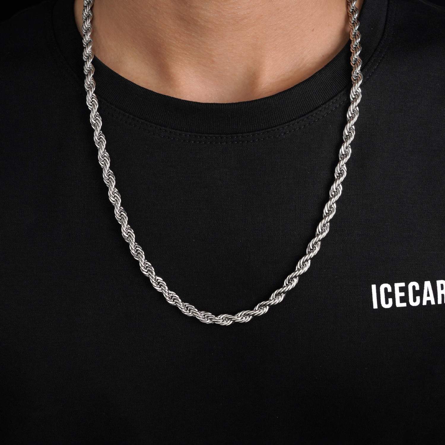 6mm rope chain 14k white gold icecartel model