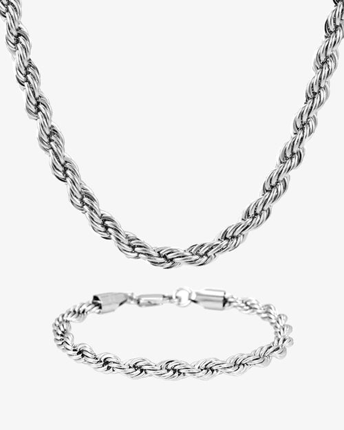 6mm rope chain bracelet bundle icecartel