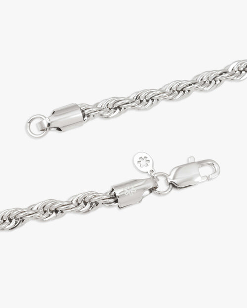 6mm rope chain silver icecartel lock