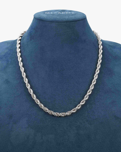 6mm rope chain silver icecartel