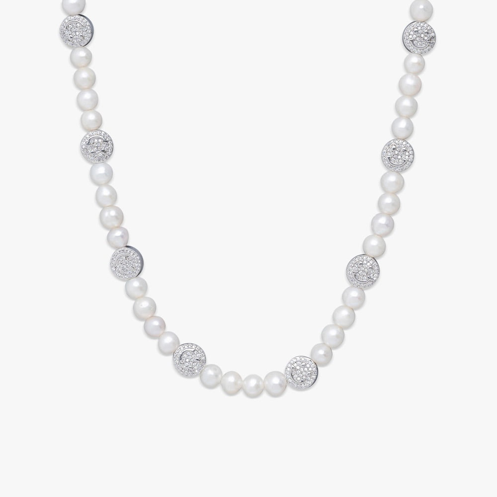 6MM Smiley Pearl Necklace
