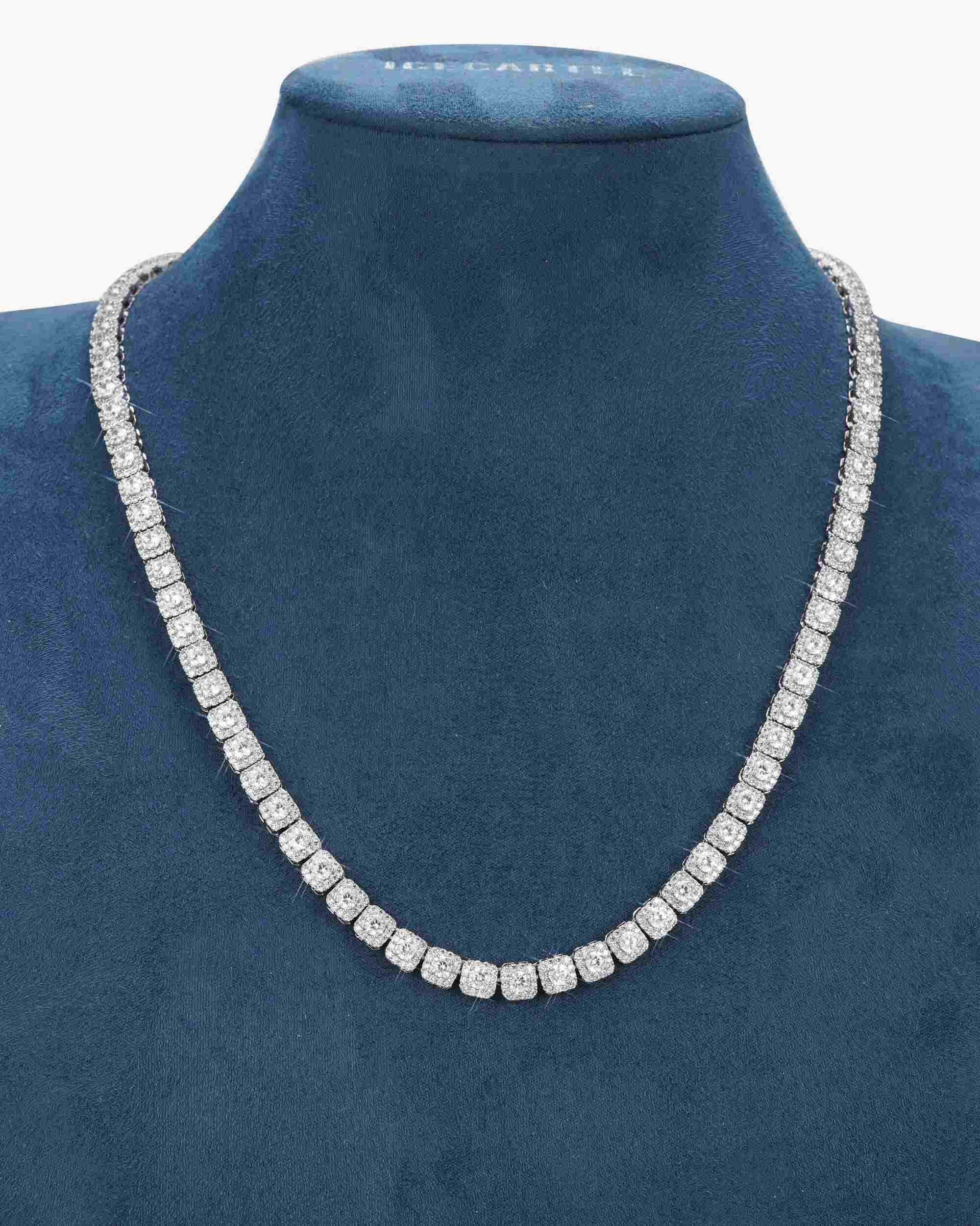 6MM VVS Clustered Tennis Chain 14K Gold - IceCartel™