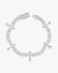 6mm vvs cross cuban link bracelet 14k gold icecartel px white main