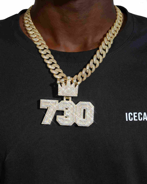 730 custom moissanite pendant 14k gold icecartel model