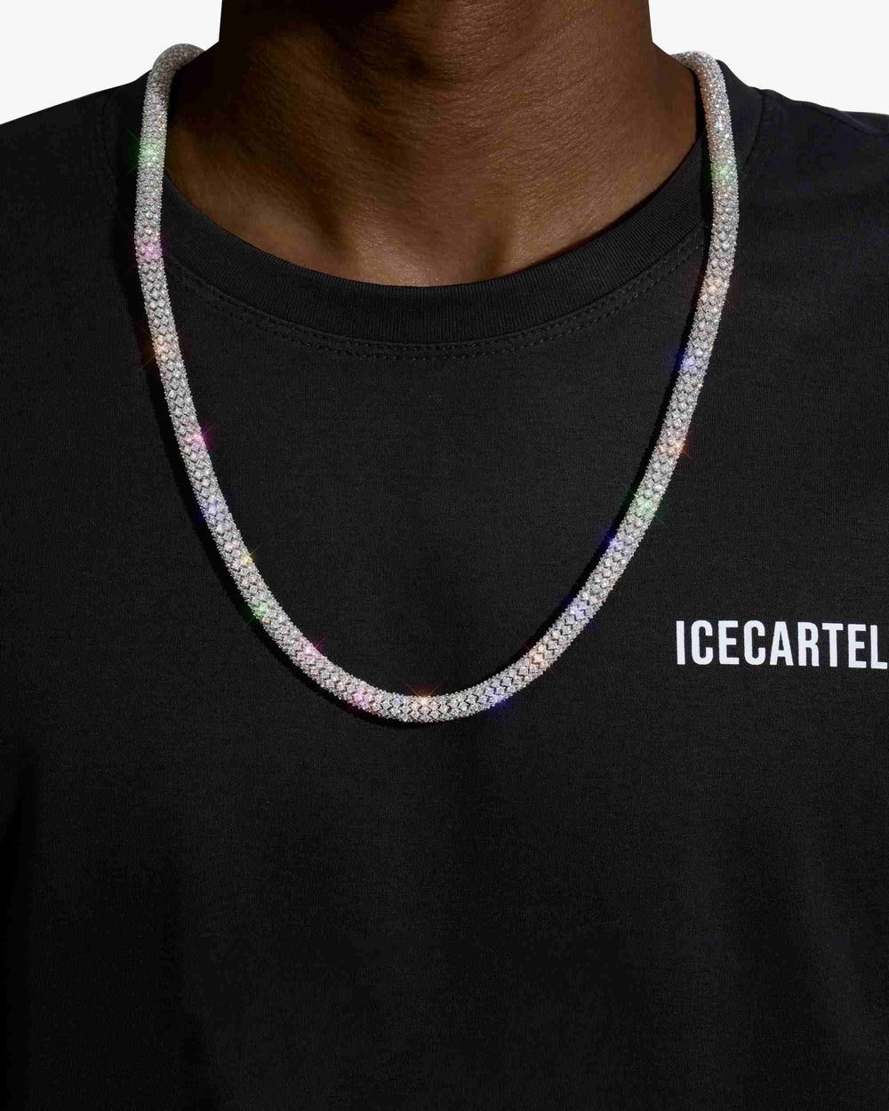 7mm moissanite spiral link chain icecartel model