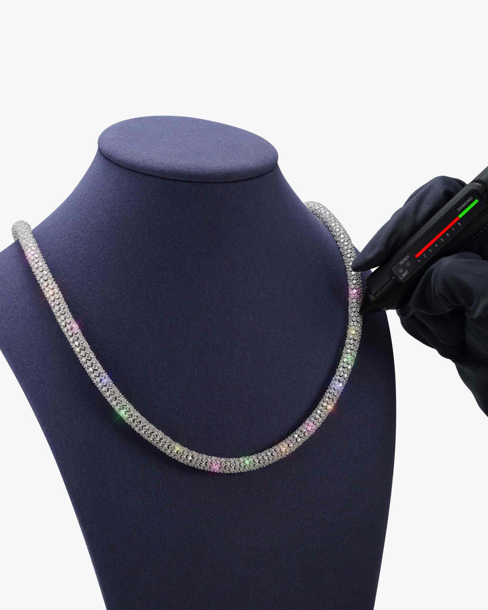 7mm moissanite spiral link chain icecartel test