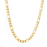 7mm Figaro chain 14k yellow gold icecartel main